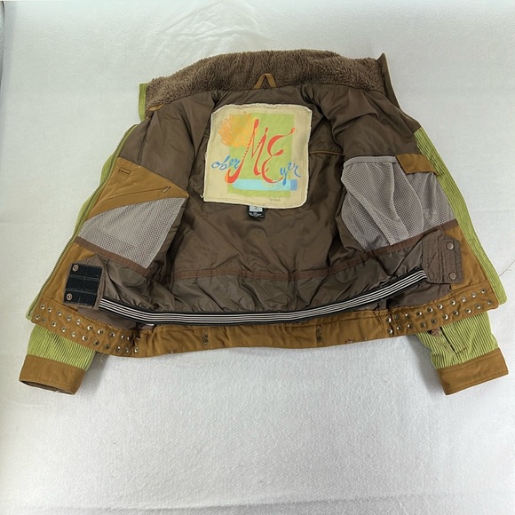 Obermeyer Tantrum Snowboarding Skiing Winter Snow Jacket Green Brown Juniors 3 - Picture 3 of 16